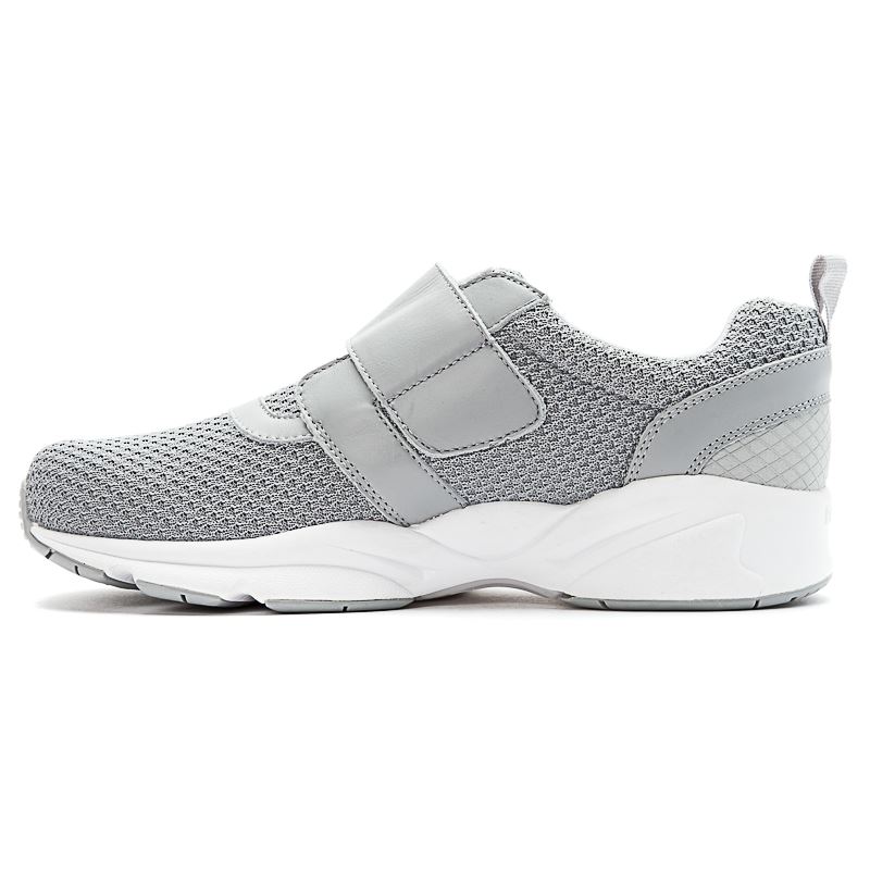 Grey Men's Propet Stability X Strap Sneakers | ezzBPeNy