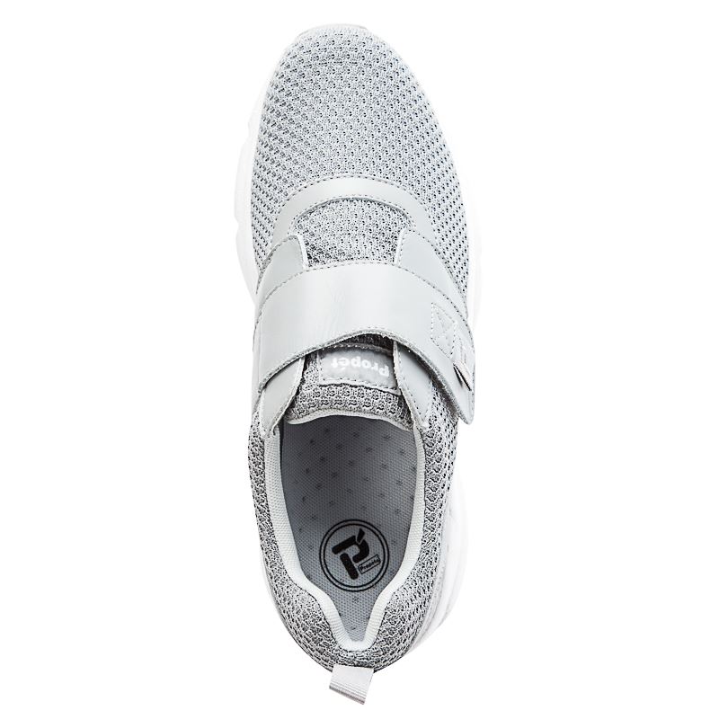 Grey Men's Propet Stability X Strap Sneakers | ezzBPeNy