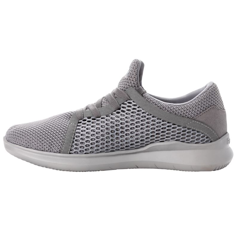 Grey Men's Propet Viator Dual Knit Sneakers | 74vIO7sF