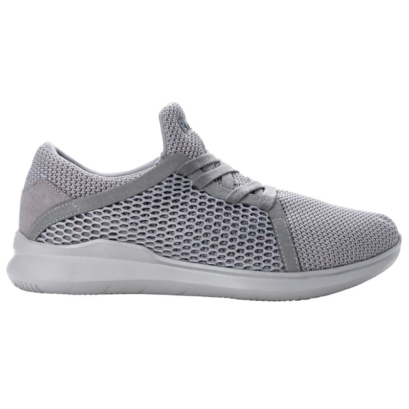 Grey Men's Propet Viator Dual Knit Sneakers | 74vIO7sF