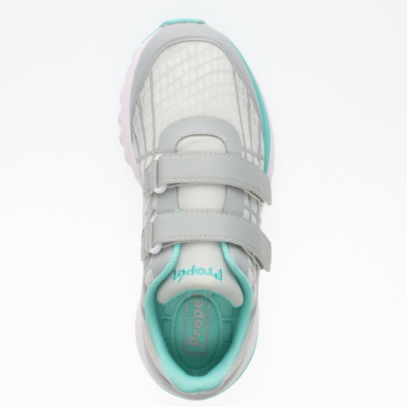 Grey / Mint Women's Propet One Twin Strap Sneakers | ns2TBtUL