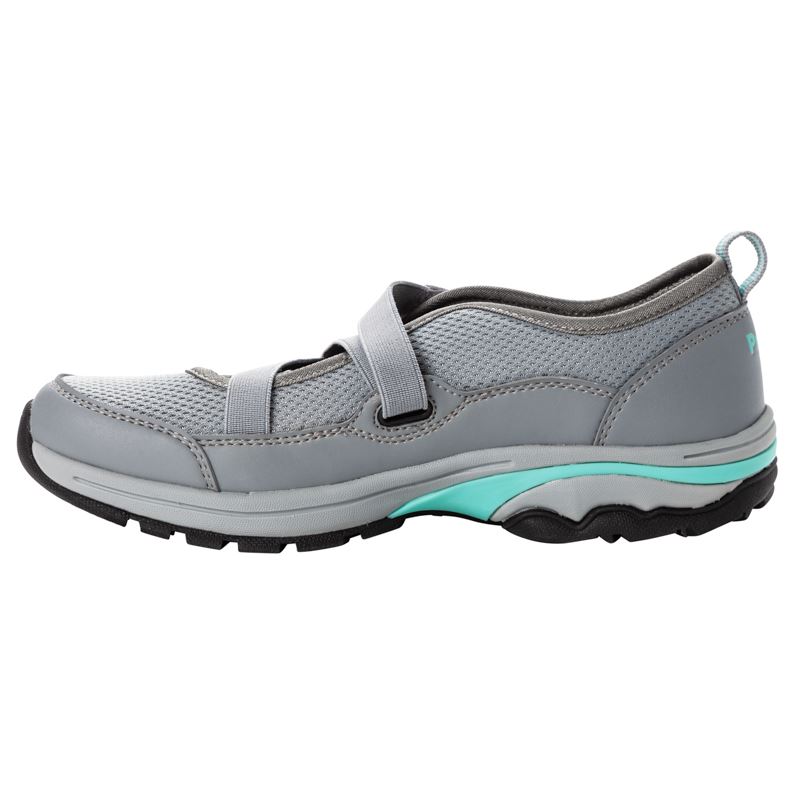 Grey / Mint Women's Propet Poppy Sandals | rtIwvNeQ