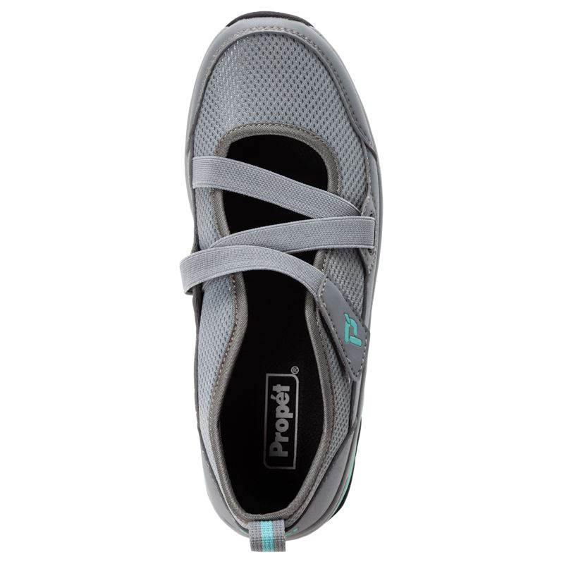 Grey / Mint Women's Propet Poppy Sandals | rtIwvNeQ