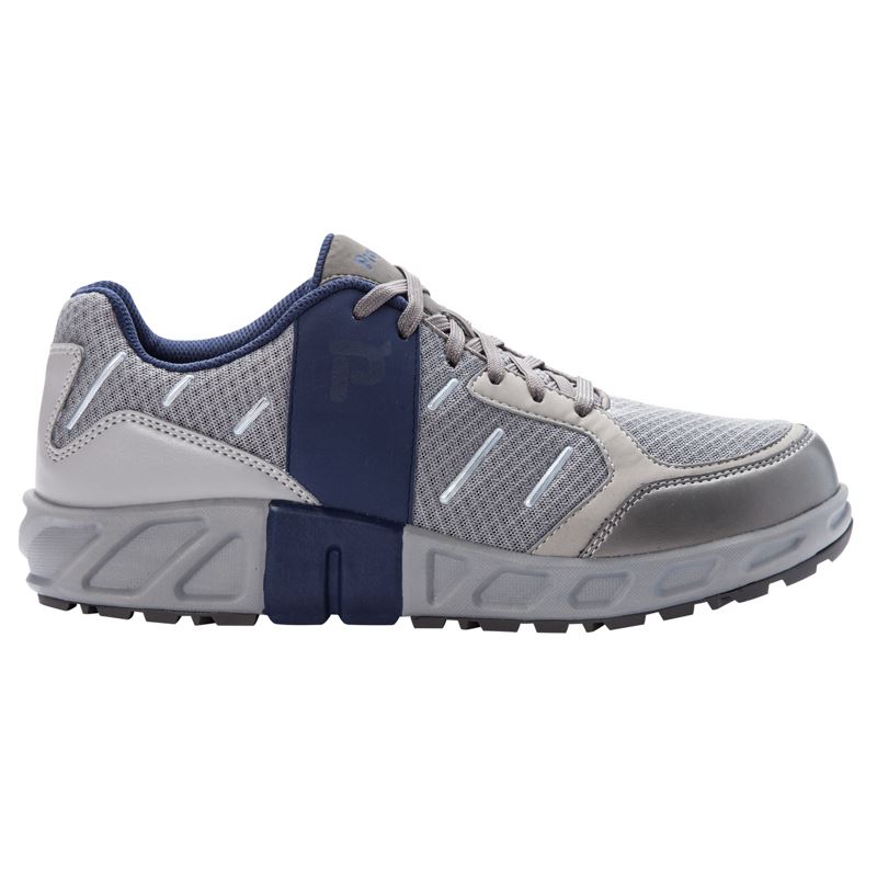 Grey / Navy Men's Propet Matthew Diabetic | XoCp65Ot