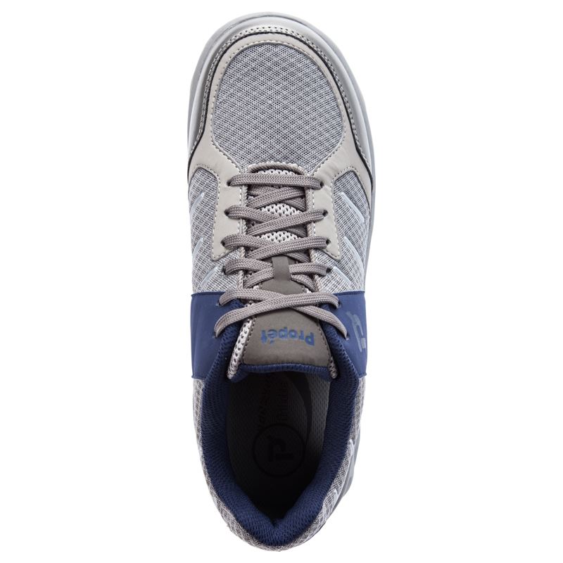 Grey / Navy Men's Propet Matthew Diabetic | XoCp65Ot