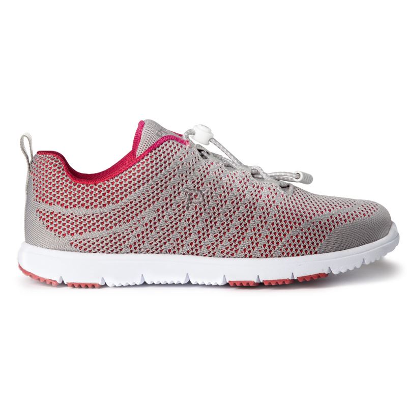 Grey / Red Women's Propet TravelWalker EVO Sneakers | SMWodB5f