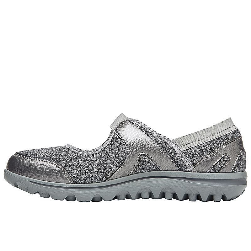 Grey / Silver Women's Propet Onalee Diabetic | YqtcvKJ3