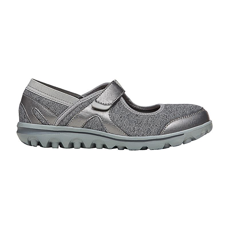 Grey / Silver Women's Propet Onalee Diabetic | YqtcvKJ3