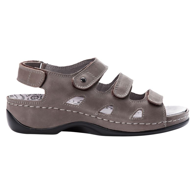 Grey Women's Propet Kara Sandals | tUeRjoqn