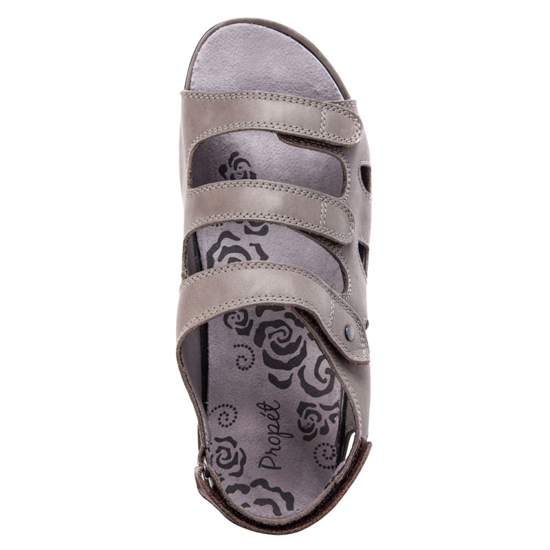 Grey Women's Propet Kara Sandals | tUeRjoqn