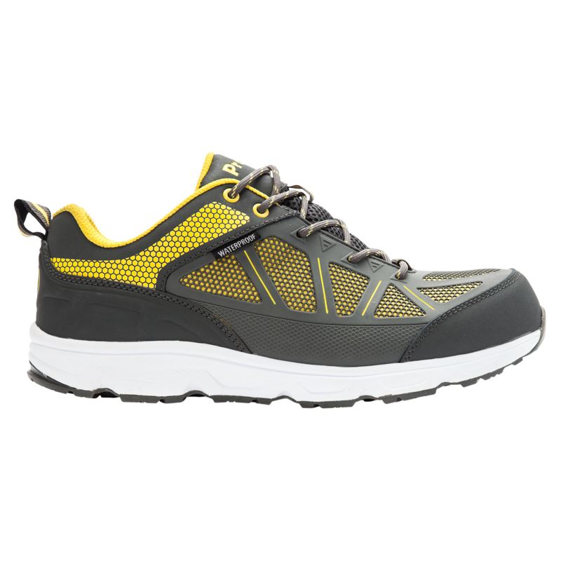 Grey / Yellow Men's Propet Seeley Boots | 4jKULCmo