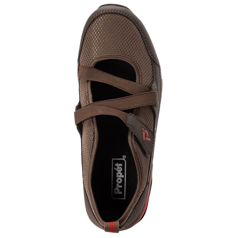 Khaki / Orange Women's Propet Poppy Sandals | boUrF2x1