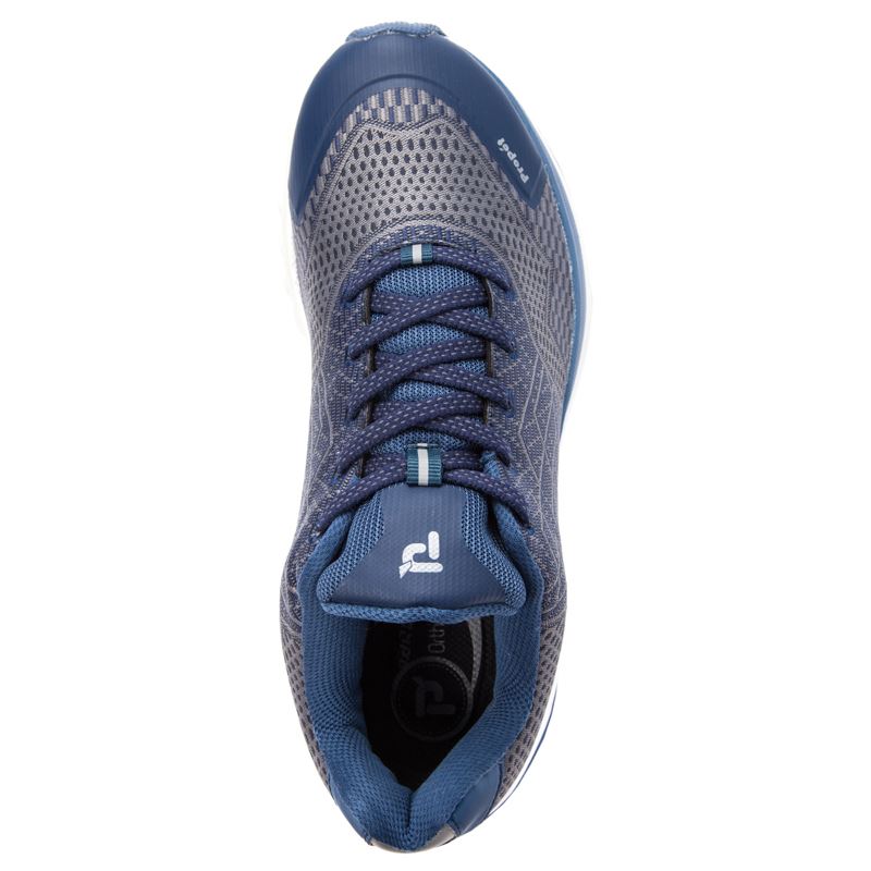 Navy / Grey Men's Propet One Sneakers | 6QN9C1Y4