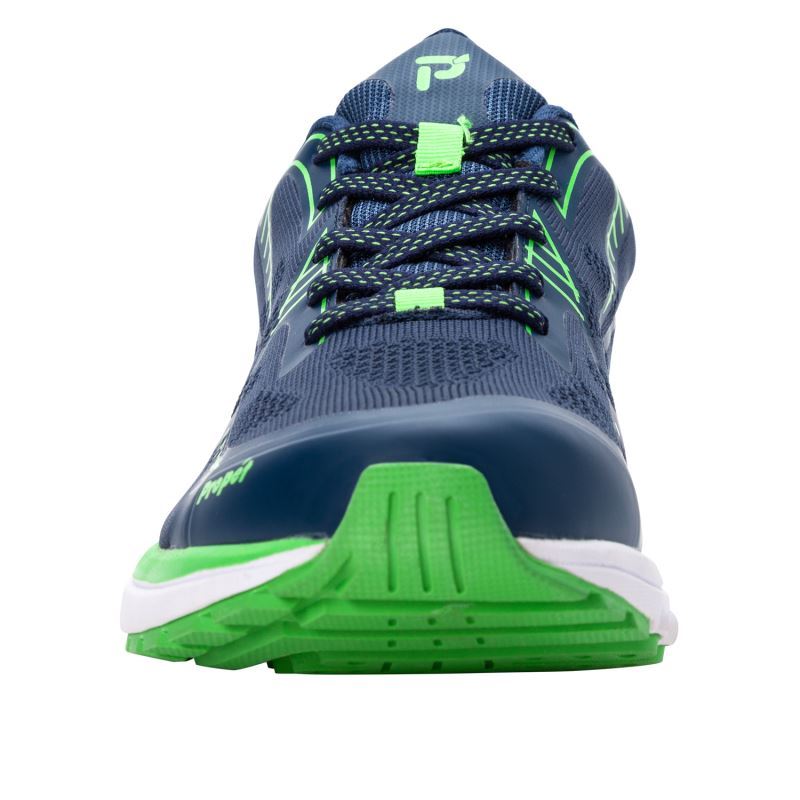 Navy / Light Green Men's Propet One LT Sneakers | qcH2HtJg