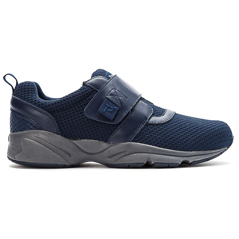 Navy Men's Propet Stability X Strap Sneakers | fneTl7Uq