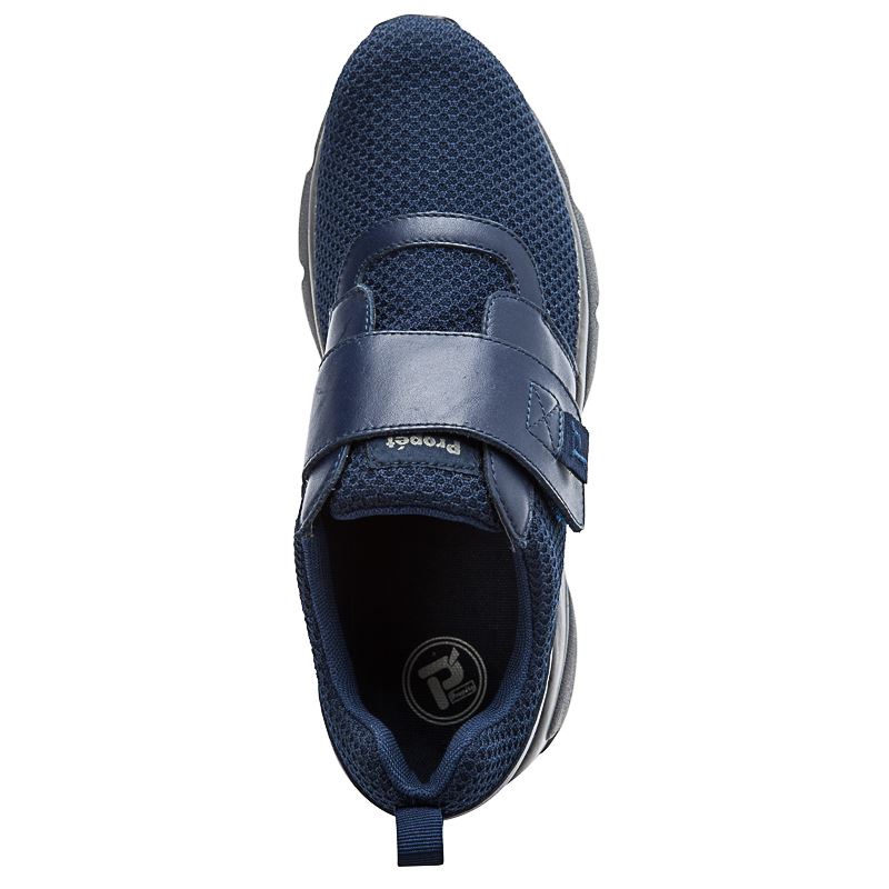 Navy Men's Propet Stability X Strap Sneakers | fneTl7Uq