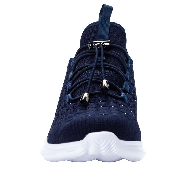 Navy Metal Women's Propet TravelBound Sneakers | dHLmoBG7