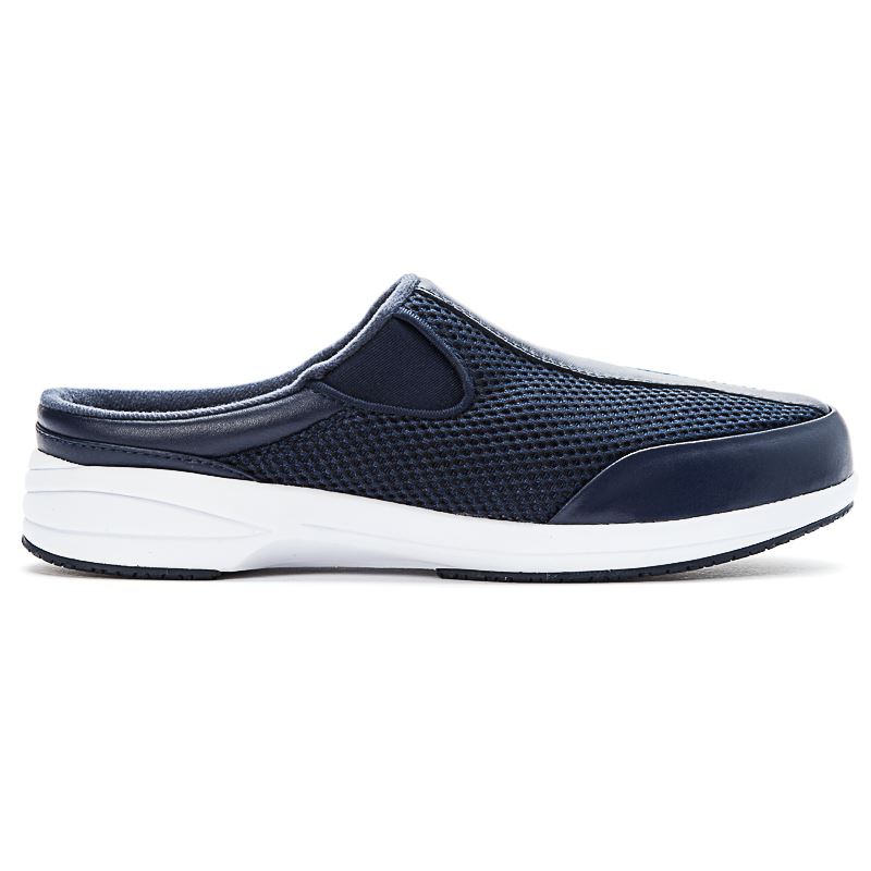 Navy Women's Propet Washable Walker Slide Casual Shoes | w8VZtN74