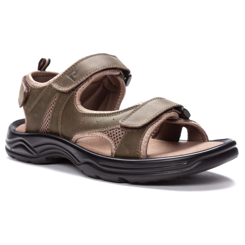 Olive Men\'s Propet Daytona Sandals | gvTadoQz