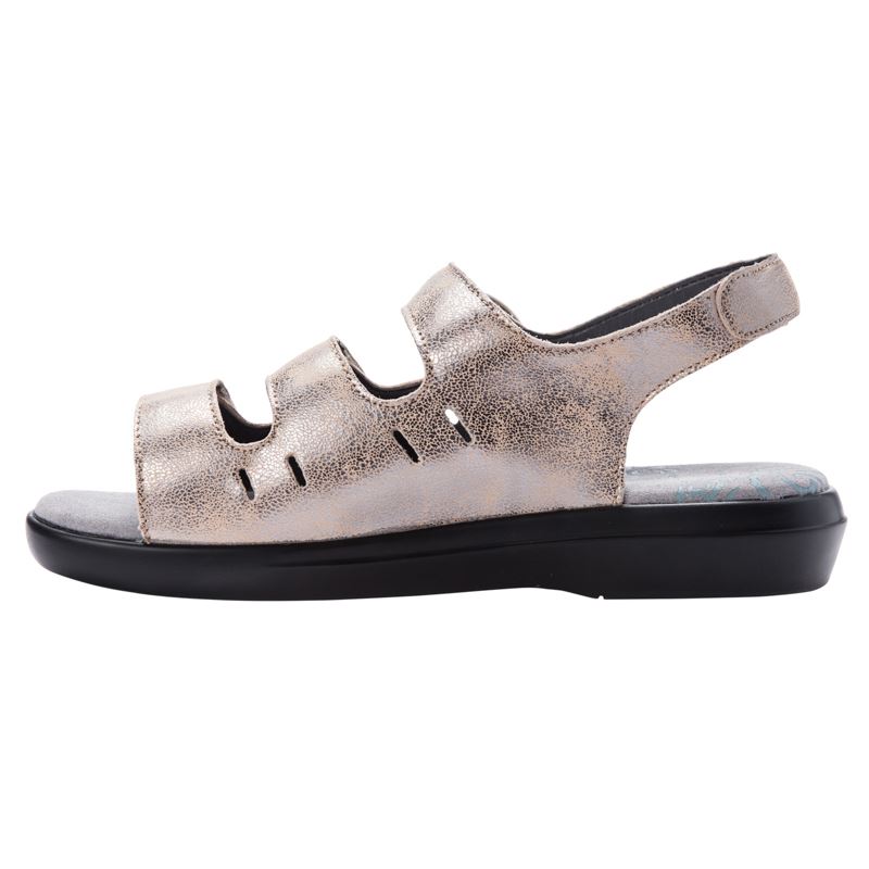 Pearl Pewter Women's Propet Breeze Sandals | HbtmfHUC