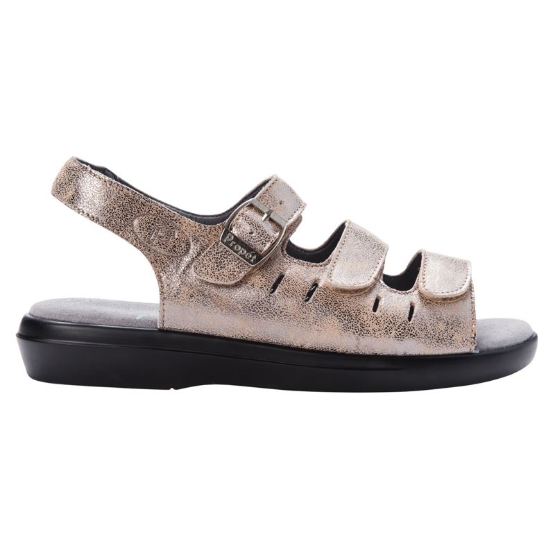 Pearl Pewter Women's Propet Breeze Sandals | HbtmfHUC