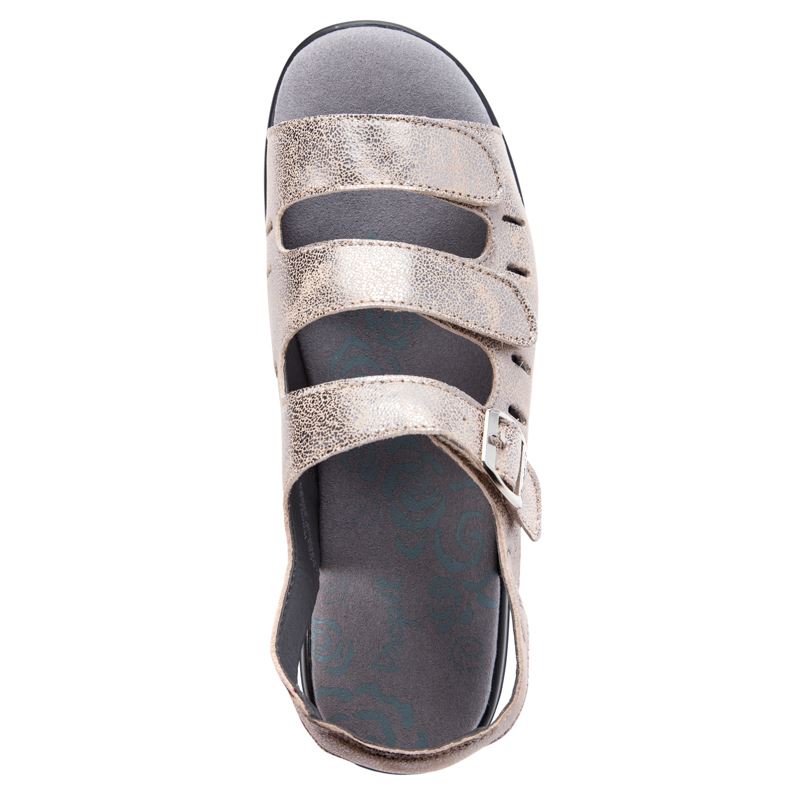 Pearl Pewter Women's Propet Breeze Sandals | HbtmfHUC