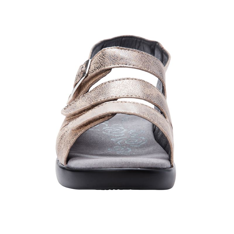 Pearl Pewter Women's Propet Breeze Sandals | HbtmfHUC