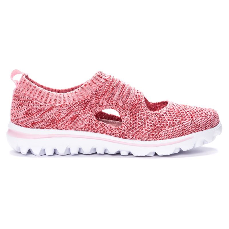 Pink / Red Women's Propet TraveActiv Avid Casual Shoes | YXpRTVhQ