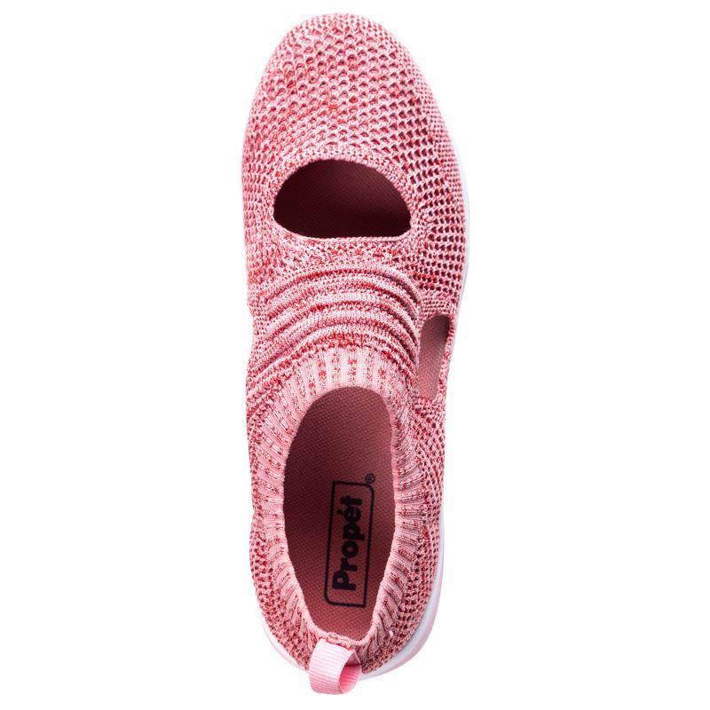 Pink / Red Women's Propet TraveActiv Avid Casual Shoes | YXpRTVhQ