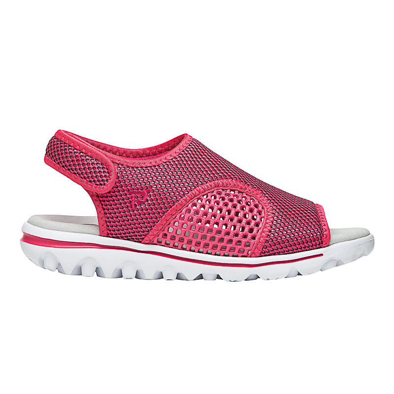 Red / Black Women's Propet TravelActiv SS Sneakers | E6EtfcR5