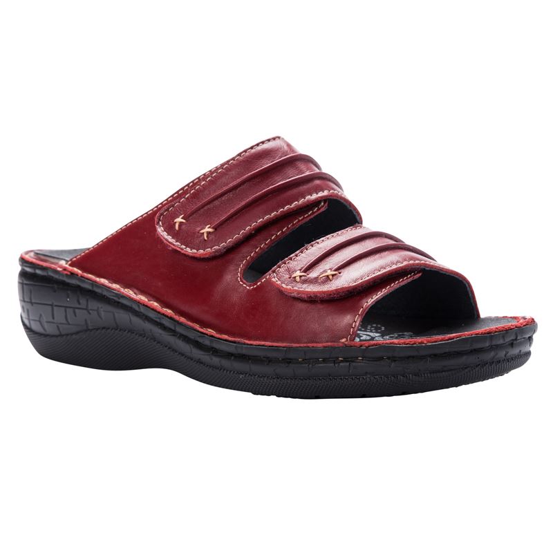 Red Women\'s Propet June Sandals | 1evpryvJ