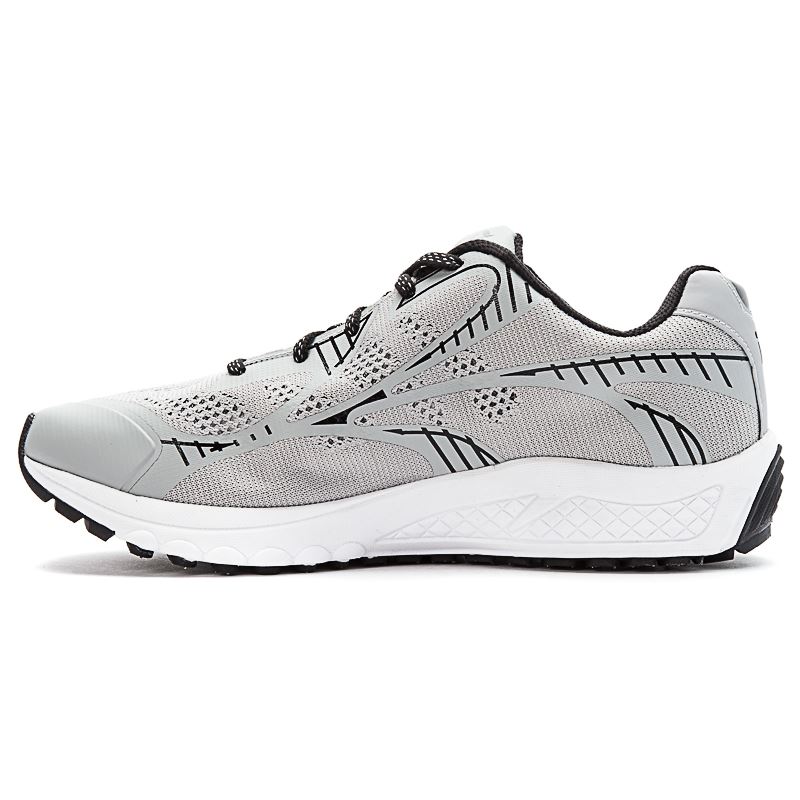 Silver / Black Men's Propet One LT Sneakers | NgcSgVhv