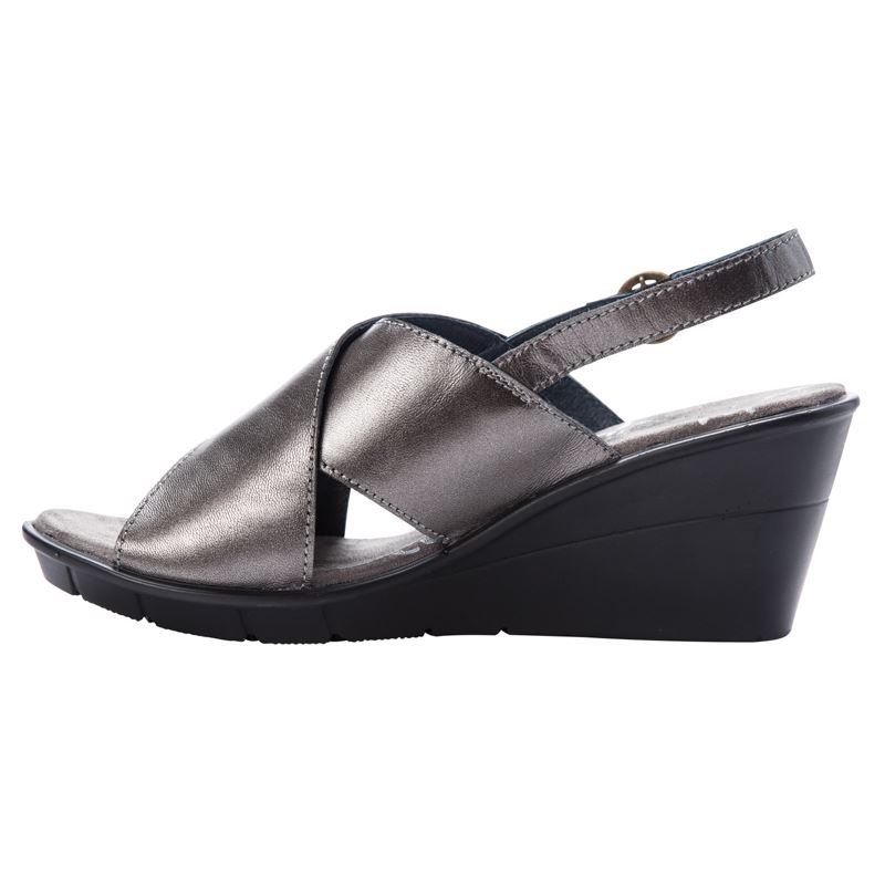 Silver Women's Propet Luna Sandals | FDjmUxvq