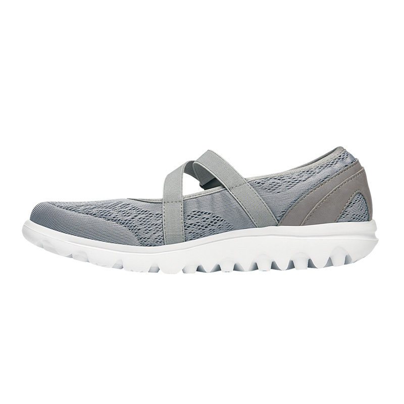 Silver Women's Propet TravelActiv Mary Jane Sneakers | TQAKJeEV