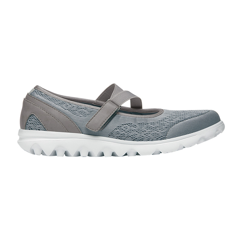 Silver Women's Propet TravelActiv Mary Jane Sneakers | TQAKJeEV