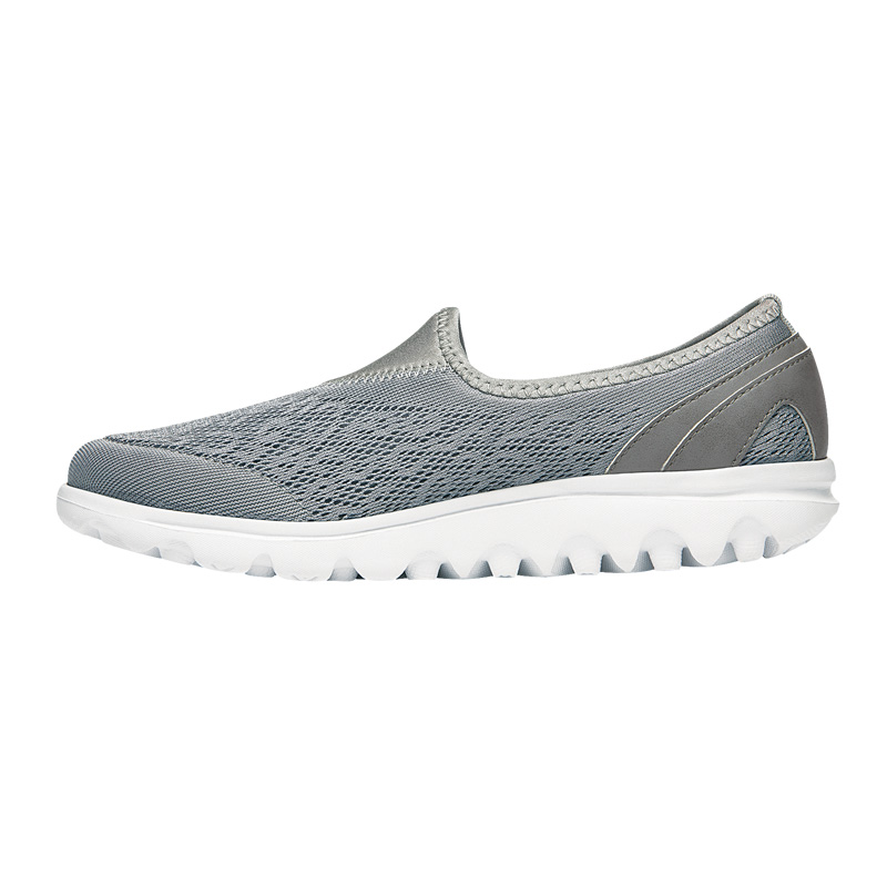 Silver Women's Propet TravelActive Slip-On Sneakers | gIIEWWjj