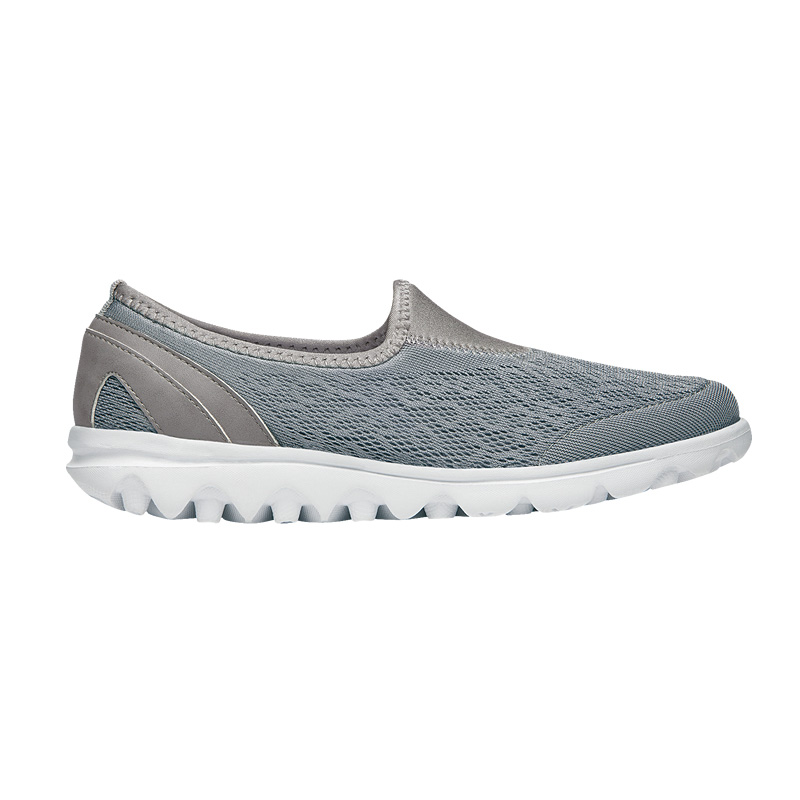 Silver Women's Propet TravelActive Slip-On Sneakers | gIIEWWjj