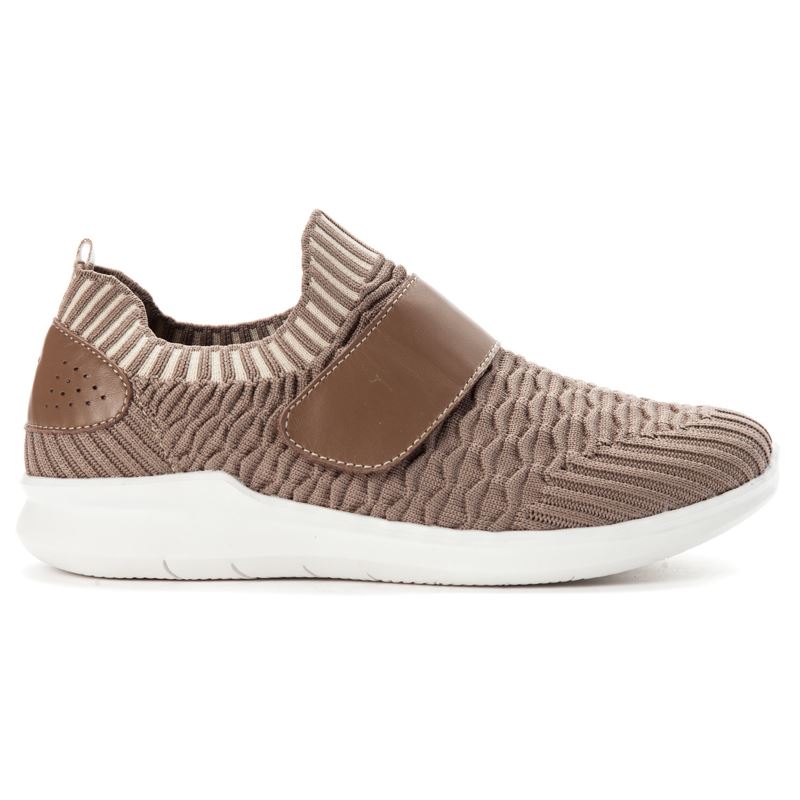 Smoked Taupe Women's Propet TravelBound Strap Sneakers | uHodOlgX