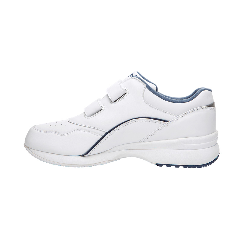 White / Blue Women's Propet Tour Walker Strap Sneakers | hROeeSRf