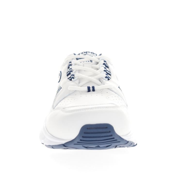 White / Navy Men's Propet Stability Walker Sneakers | eV9fJxTz