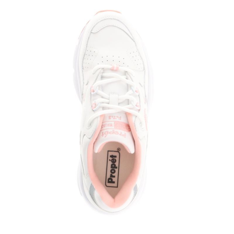 White / Pink Women's Propet Stability Walker Sneakers | 2vhXdmHc