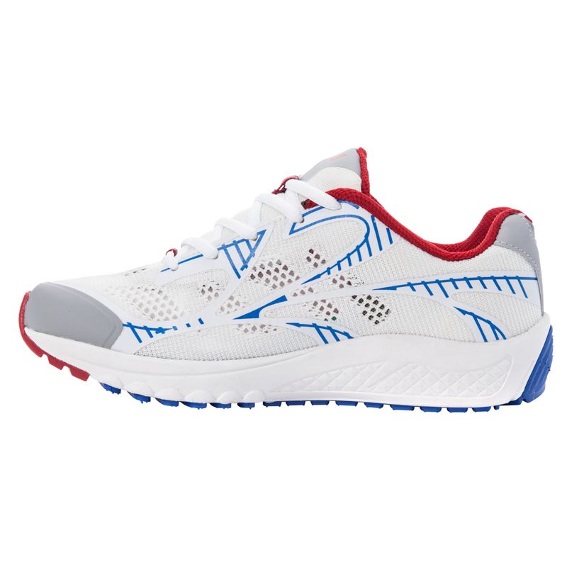 White / Red Women's Propet One LT Sneakers | HZ7DW012