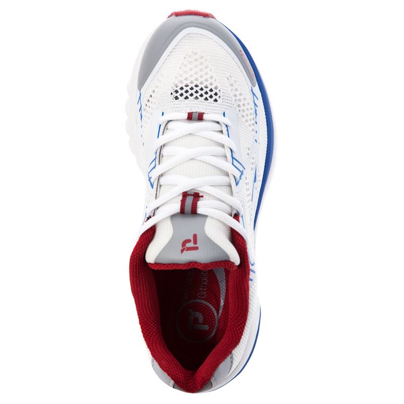 White / Red Women's Propet One LT Sneakers | HZ7DW012