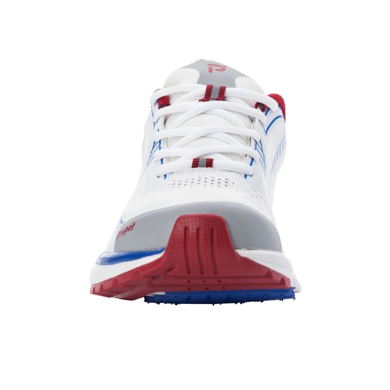 White / Red Women's Propet One LT Sneakers | HZ7DW012