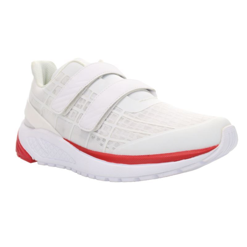 White / Red Women\'s Propet One Twin Strap Sneakers | 9WDBW4qC