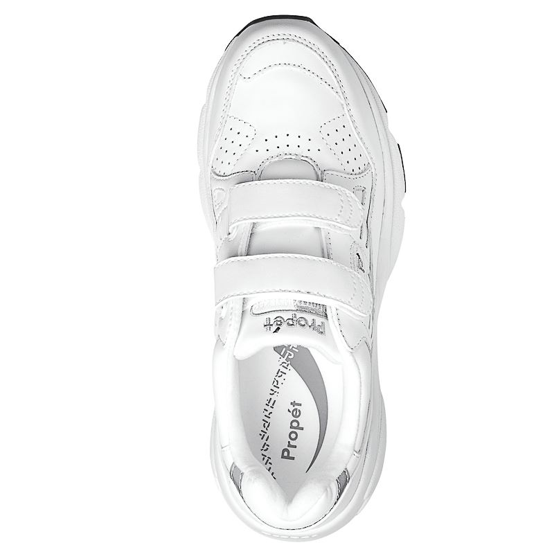 White Women's Propet Stability Walker Strap Sneakers | qI01CR44