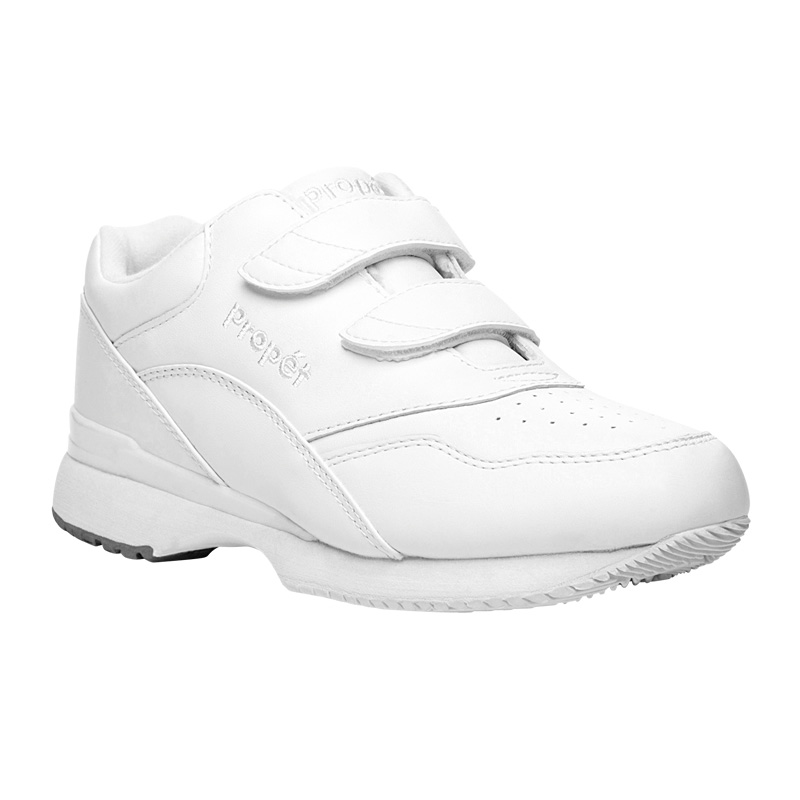 White Women\'s Propet Tour Walker Strap Sneakers | VG9GkA1R