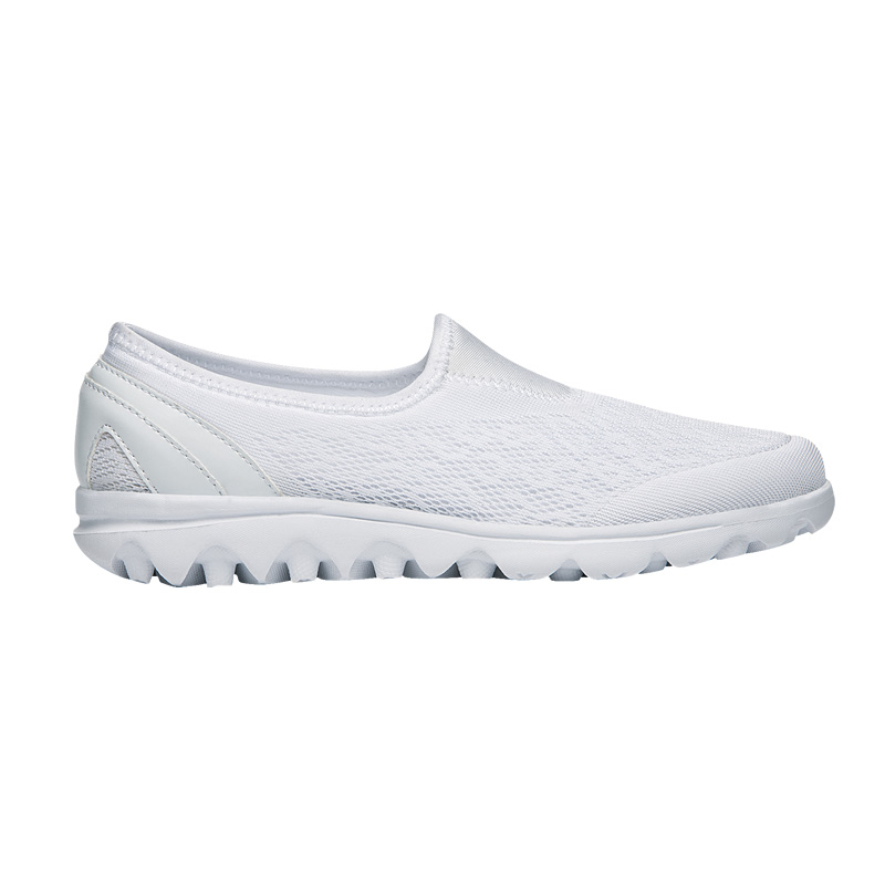 White Women's Propet TravelActive Slip-On Sneakers | VNluTkbu