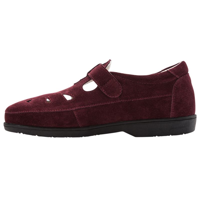 Wine Suede Women's Propet Ladybug Casual Shoes | qcFr9sc9