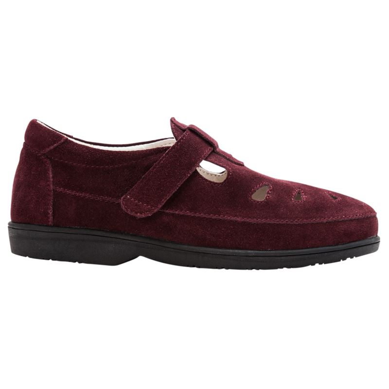 Wine Suede Women's Propet Ladybug Casual Shoes | qcFr9sc9